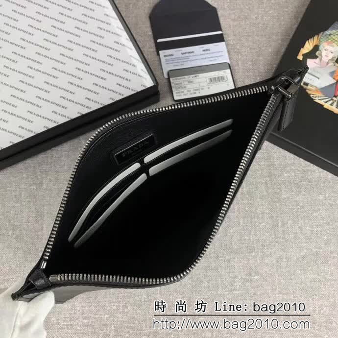 PRADA普拉達 官網同步 專櫃最新款式 男士手包 2NG05V DD1135